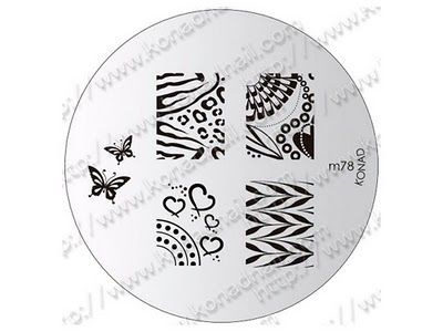 Placa para carimbo - Konad m78