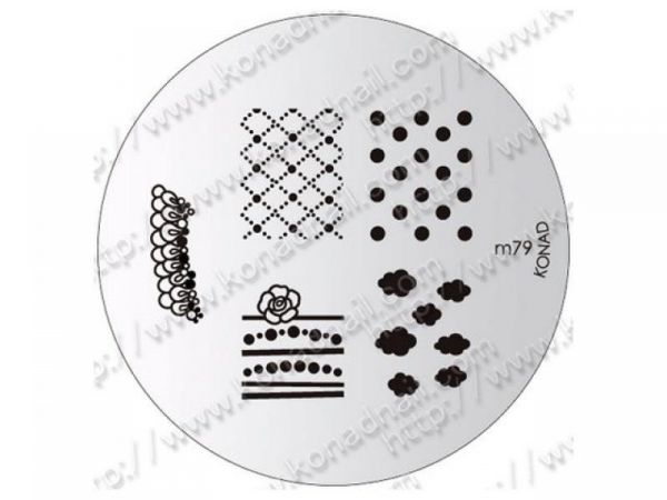 Placa para carimbo - Konad m79