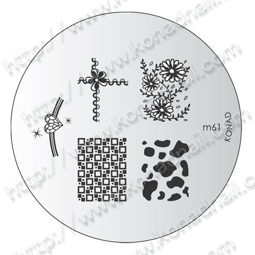 Placa para carimbo - Konad m61