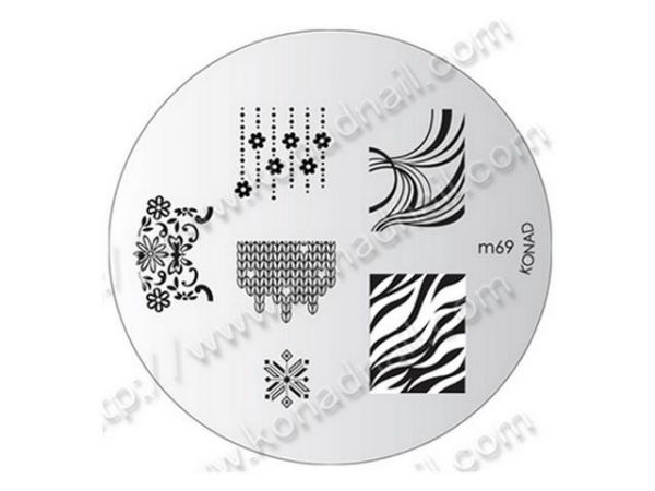 Placa para carimbo - Konad m69