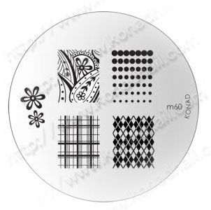 Placa para carimbo - Konad m60
