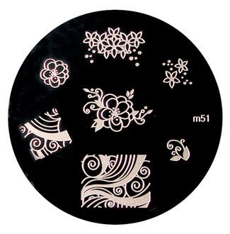 Placa para carimbo - Konad m51